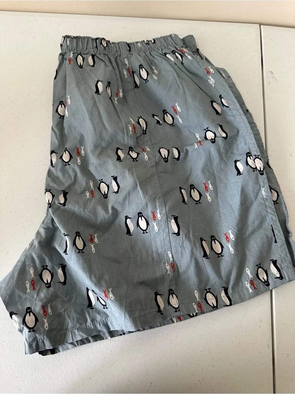 Gap men's Penguin Print Gray boxers size XL/ NWOT 1362